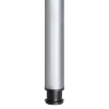 Noga meblowa 71cm stalowa regulowana odlew górne mocowanie kolor aluminium okrągła AC282-D-710-ALU