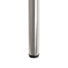 Noga meblowa 82cm stalowa regulowana odlew górne mocowanie INOX okrągła AC282-E-820-INX