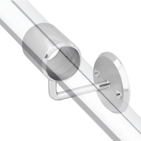 Uchwyt boczny gięty poręczy Ø32 stal chrom Protect AC931-A-CHR