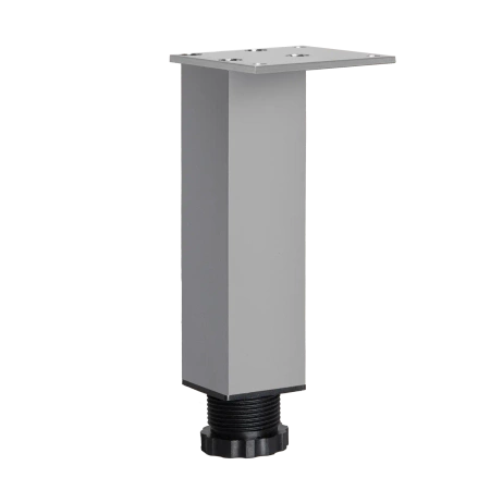 Nóżka meblowa 15cm aluminiowa regulowana ALU kwadratowa AC253-B-ALU