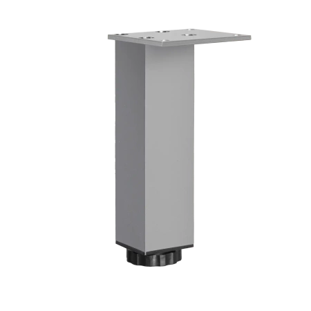 Nóżka meblowa 15cm aluminiowa regulowana ALU kwadratowa AC253-B-ALU