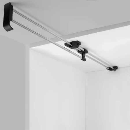 Wieszak wysuwany 50cm na ubrania do szafy chrom AC221-I-CHR