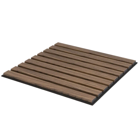 Panele akustyczne dekoracyjne ścienne lamele 50x50cm orzech (4 sztuki) PA002-050-050-ORZ