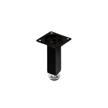 Nóżka meblowa 10cm stalowa regulowana czarna kwadratowa AC269-A-CZA