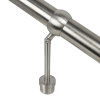 Uchwyt przegubowy przelotowy regulowany poręczy balustrady Ø42.4 20cm stal nierdzewna Prevent PR749-0-INX