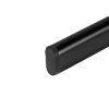 Zaślepka do meblowego drążka owalnego 30x15 czarna AC909-B-CZA