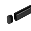 Zaślepka do meblowego drążka owalnego 30x15 czarna AC909-B-CZA