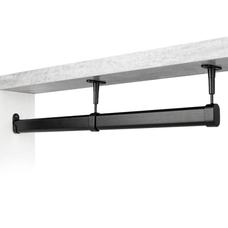 Końcówka boczna do rury owalnej 30x15 czarna AC903-B-CZA