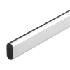 Drążek meblowy owalny 30x15 ścianka 0.7mm 300cm chrom AC902-A-300-CHR