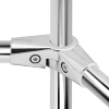Złącze dwuramienne drążka Ø25 chrom TR561-0-CHR