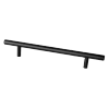Uchwyt reling meblowy 18,8cm czarny AU101-0-128-CZA