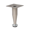 Nóżka meblowa 10cm regulowana stalowa stożkowa satynowa AC270-C-SAT