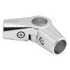 Złącze dwuramienne drążka Ø25 chrom TR561-0-CHR