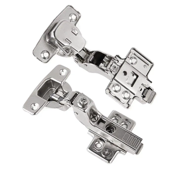 Zawias meblowy wpuszczany 1szt z prowadnikiem wpinanym H=0, regulacja wielopłaszczyznowa oraz tempa domyku 4D ,cichy domyk AZ534-D