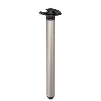 Noga meblowa stołowa składana 71,5cm stalowa satyna okrągła AC262-A-710-SAT