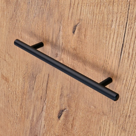 Uchwyt reling meblowy 18,8cm czarny AU101-0-128-CZA