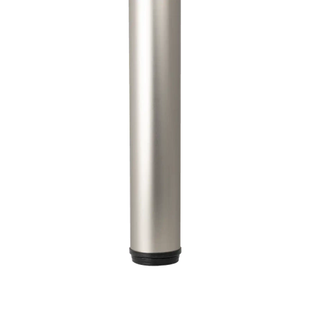 Noga meblowa 82cm stalowa regulowana odlew górne mocowanie satyna okrągła AC282-E-820-SAT