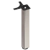 Noga meblowa gruba stołowa kwadratowa 60x60 71cm górne mocowanie INOX AC282-N-710-INX