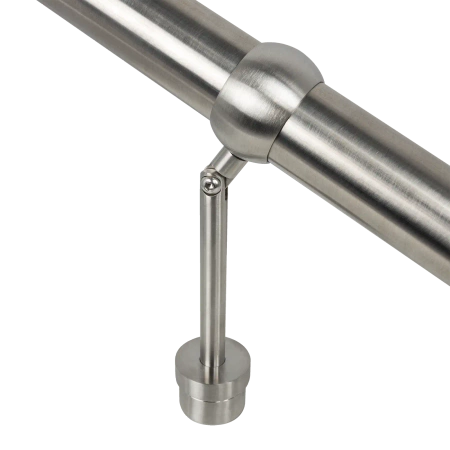Uchwyt przegubowy przelotowy regulowany poręczy balustrady Ø42.4 20cm stal nierdzewna Prevent PR749-0-INX