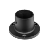 Końcówka  rozeta wysoka mocująca drążek Ø32 czarna AC610-E-CZA aluminiowa