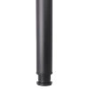 Noga meblowa 82cm stalowa regulowana górne mocowanie czarna okrągła AC282-B-820-CZA