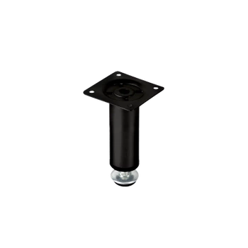 Nóżka meblowa 10cm stalowa regulowana czarna okrągła AC268-A-CZA