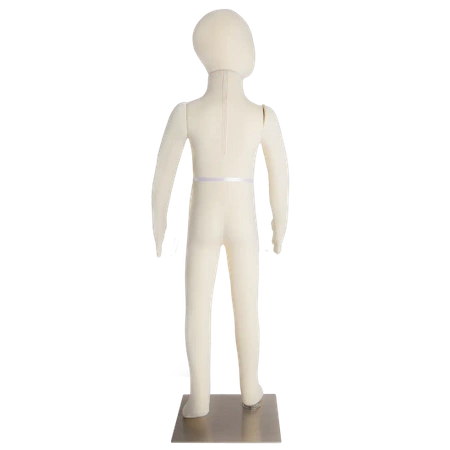 Manekin dziecięcy (4-lata) pełna sylwetka elastyczny 100cm ECRU  WT216-CIE