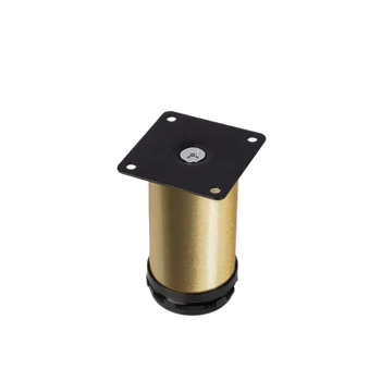 Nóżka meblowa 10cm stalowa regulowana złota okrągła AC272-C-ZLO