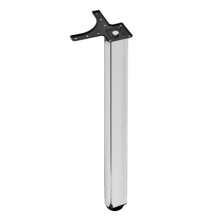 Noga meblowa stołowa kwadratowa 50x50 71cm górne mocowanie chrom AC282-K-710-CHR