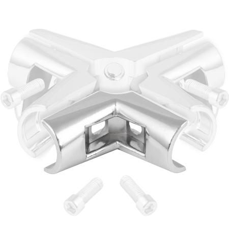 Element C do złączy serii TR58(X)-0-CHR drążka Ø25 chrom