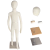 Manekin dziecięcy (8-lat) pełna sylwetka elastyczny 120cm ECRU WT218-CIE