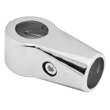 Złącze jednoramienne  grube do drążka Ø32 chrom TR660-0-CHR