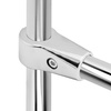 Złącze jednoramienne  grube do drążka Ø25 chrom TR560-0-CHR