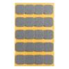 Podkładki filcowe samoprzylepne szare kwadrat 22x22 20szt PREMIUM PF001-1-022-SZA