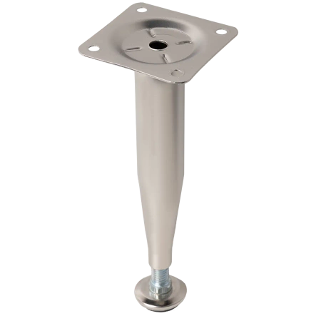 Nóżka meblowa 15cm regulowana stalowa stożkowa satynowa AC270-D-SAT