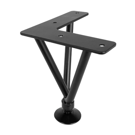 Nóżka meblowa 14cm stalowa regulowana potrójna loft czarna AC289-D-CZA