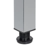 Noga meblowa gruba stołowa kwadratowa 60x60 82cm górne mocowanie aluminium AC282-P-820-ALU