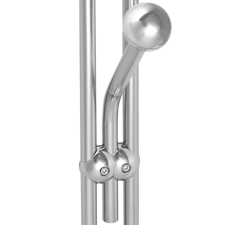 Zakończenie kulowe do drążka Ø25 chrom TR509-0-CHM