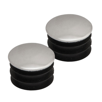 Zaślepka płaska do drążka Ø32 chrom zestaw 2szt AC607-A-2-CHR