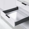 Uchwyt meblowy krawędziowy15cm czarny AU628-0-128-CZA