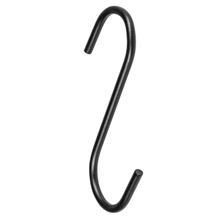 Wieszak haczyk czarny na drążek 25mm AC506-0-CZA