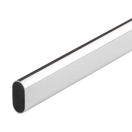 Drążek meblowy owalny 30x15 Gr. 0,7 L-150 chrom AC902-A-150-CHR