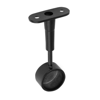 Uchwyt dystansowy Ø25 końcowy  regulowany czarny AC936-A-CZA