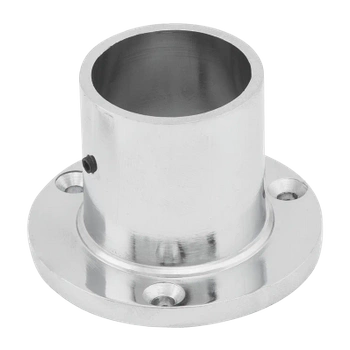 Końcówka  rozeta wysoka mocująca drążek Ø32 chrom AC610-E-CHR aluminium