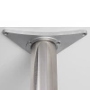 Noga meblowa 71cm stalowa regulowana odlew górne mocowanie INOX okrągła AC282-D-710-INX