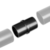 Łącznik poręczy balustrady Ø42.4 stal nierdzewna Prevent czarny PR725-0-CZA