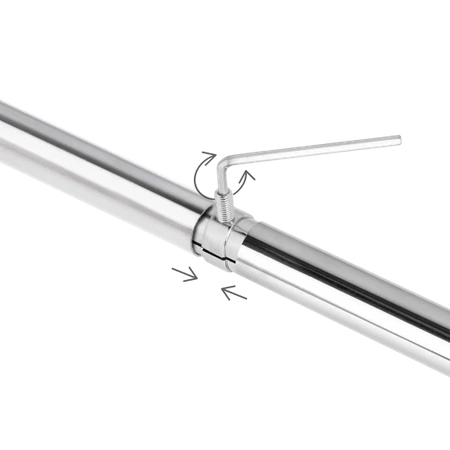 Przedłużka łącznik drążka z kołnierzem Ø16 Tris chrom AC314-0-CHR 