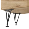 Nóżka meblowa 18,5cm stalowa regulowana potrójna loft czarna AC289-E-CZA