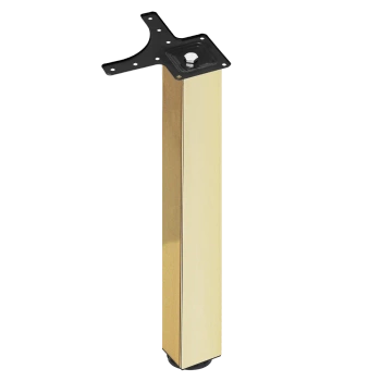 Noga meblowa gruba stołowa kwadratowa 60x60 71cm górne mocowanie złota AC282-N-710-ZLO