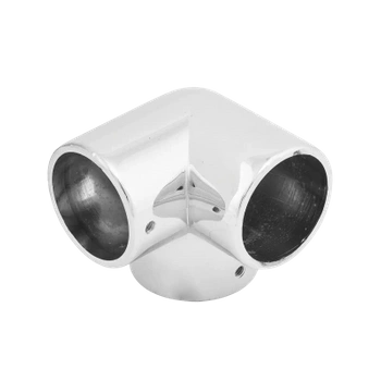 Narożnik trzykierunkowy do drążka Ø25 chrom AC984-0-CHR